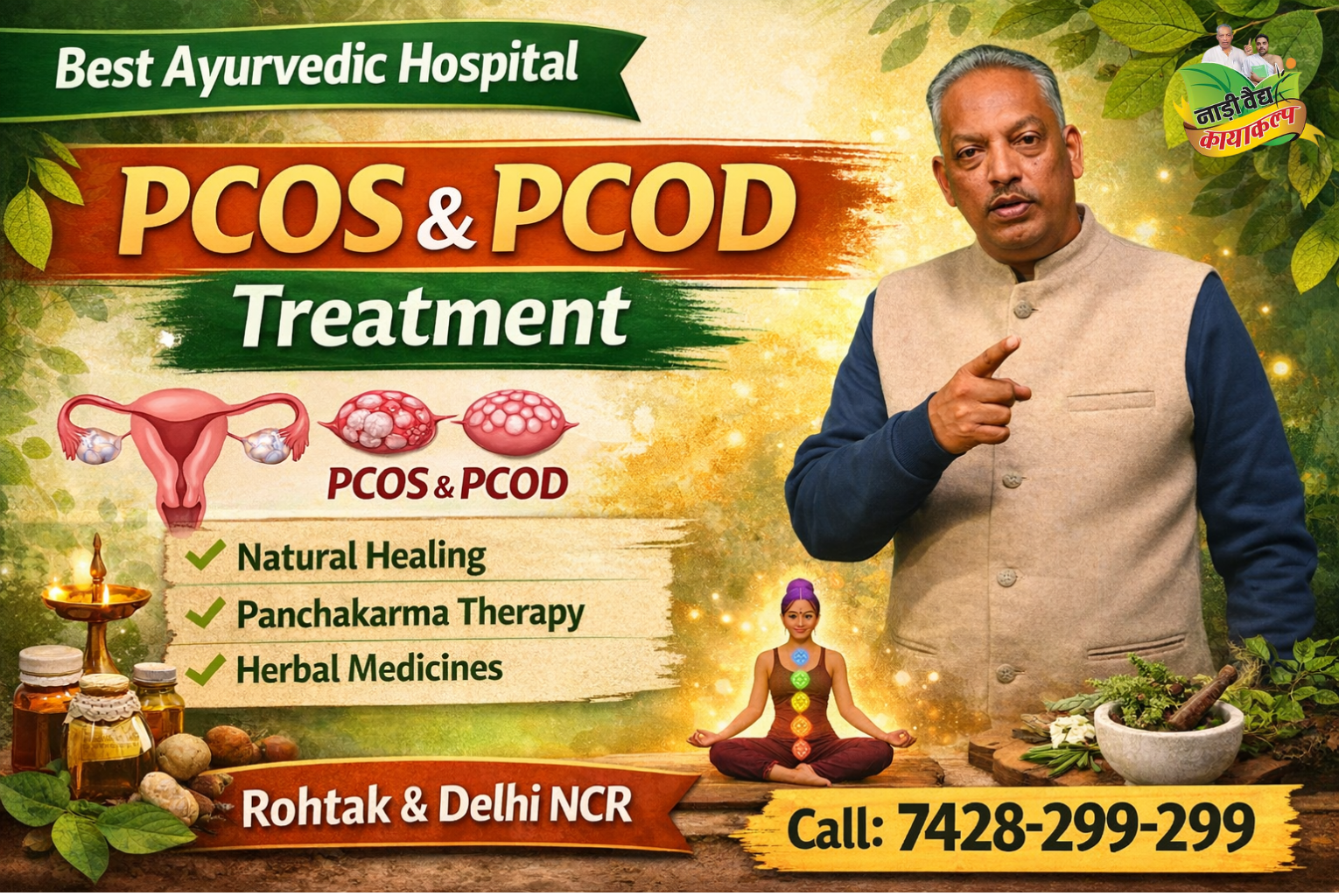 Ayurvedic Doctor Treatment for PCOS and PCOD in Rohtak