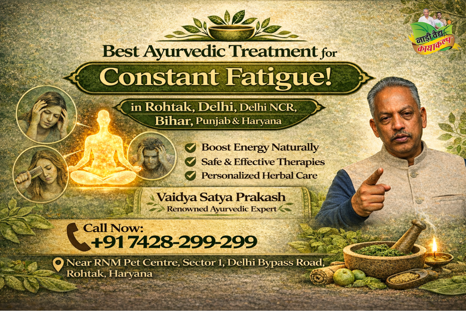 Best Ayurvedic Treatment for Constant Fatigue in Rohtak